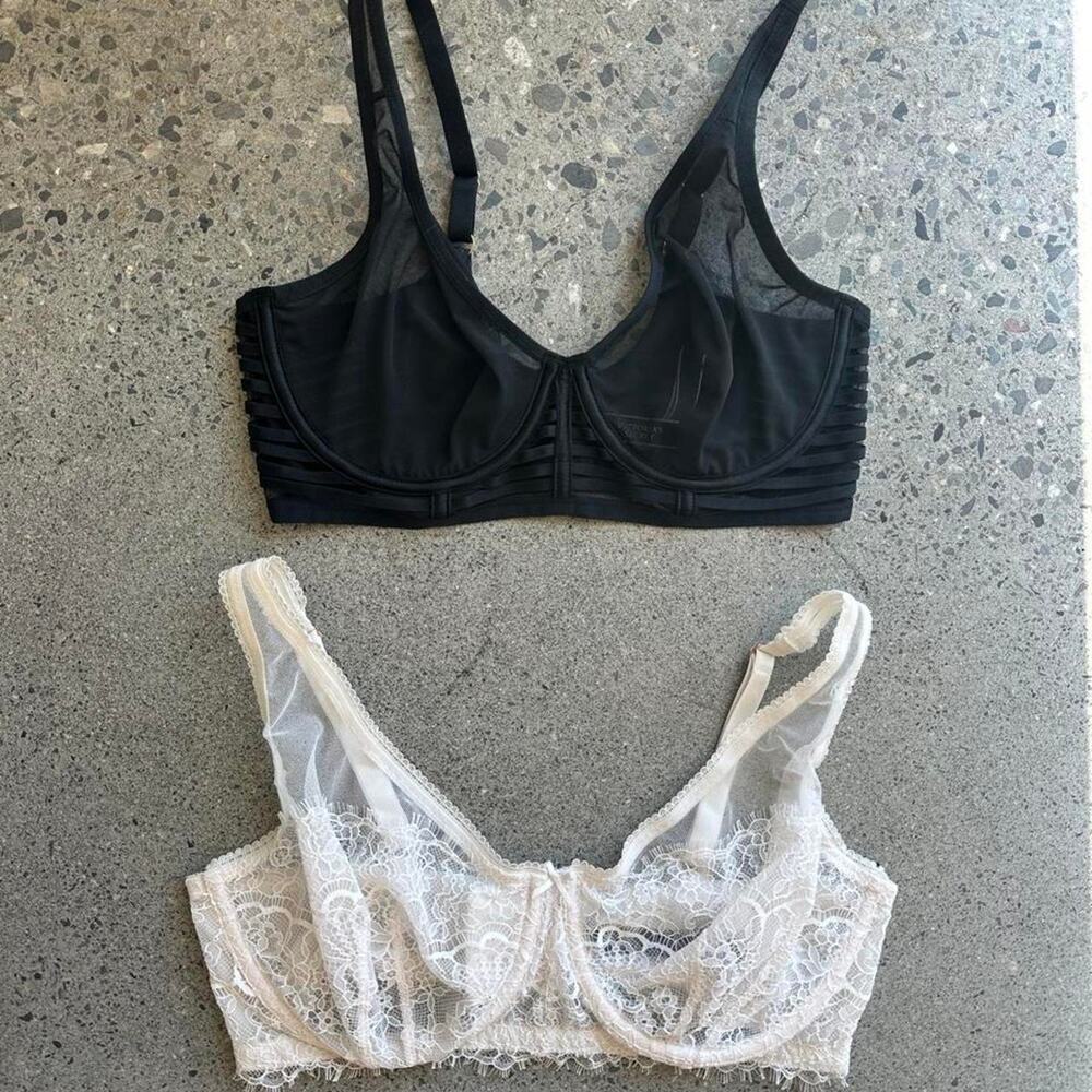 Victoria secret lace mesh bras